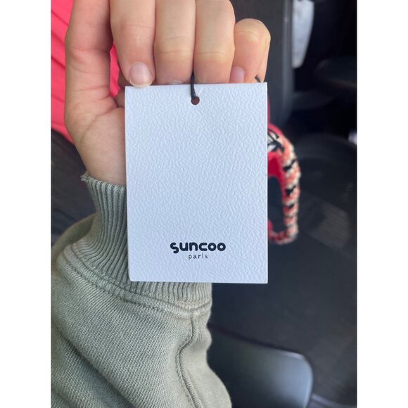 Suncoo Halter Neck Maxi Dress M Boho Lagenlook Long Beach Resort Crinkle Cotton - Picture 8 of 10